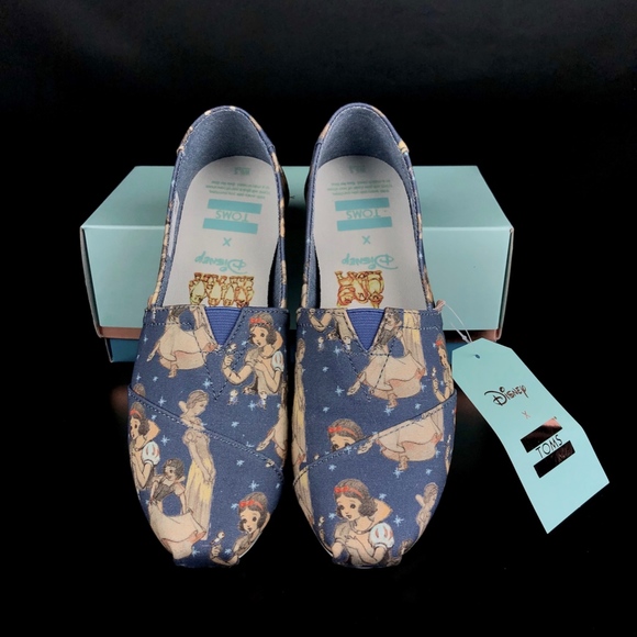 Toms Shoes - TOMS  Blue Snow White Alpargata Women's